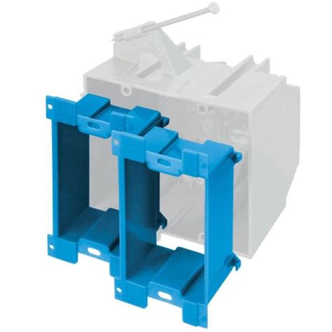 220 plastic electric gang box with extension|electrical box extenders.